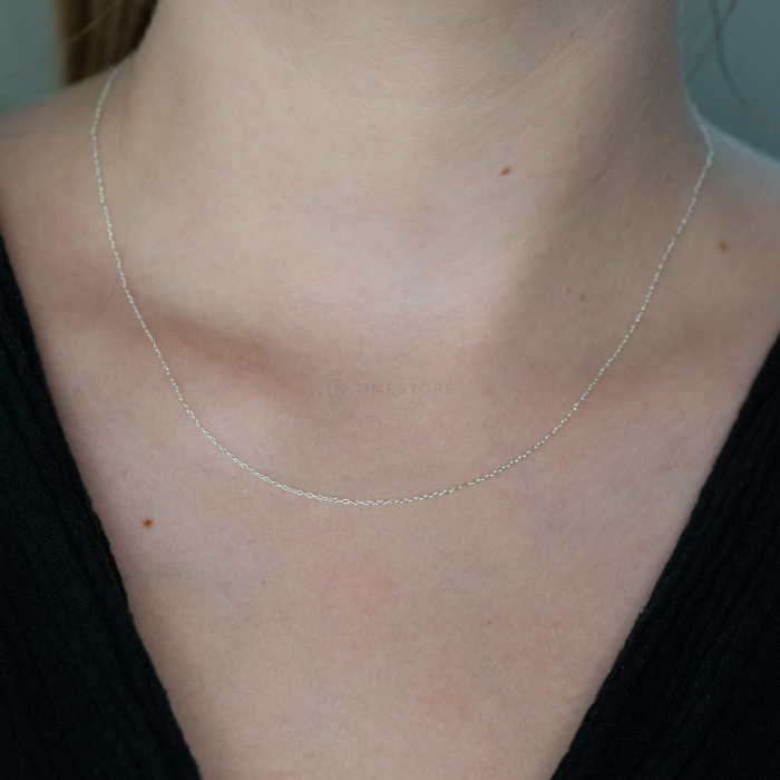 Strieborná retiazka, jemný dizajn