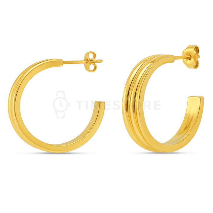 Puzetové náušnice, kruhy