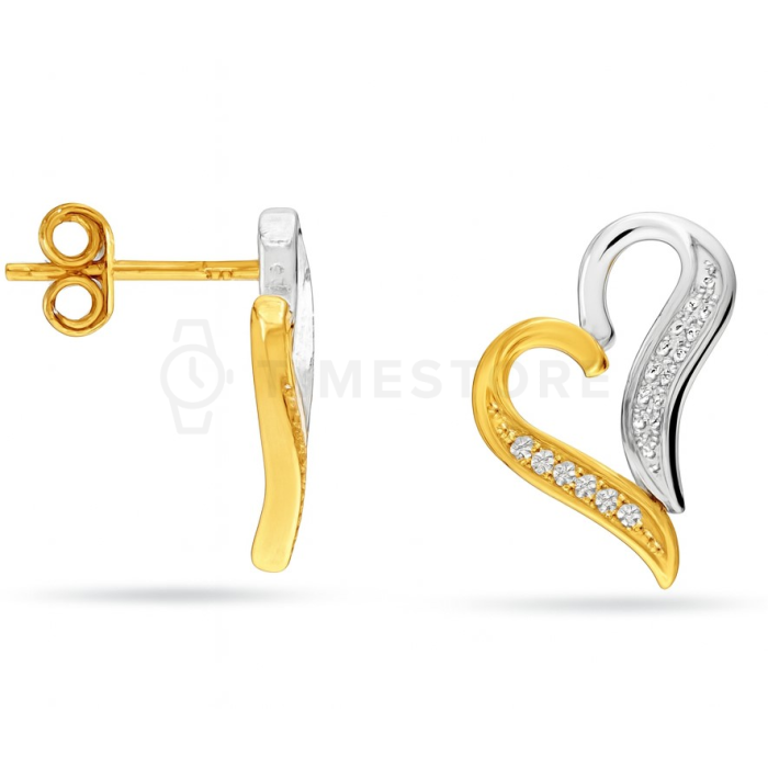 Kolczyki wiszące, serca