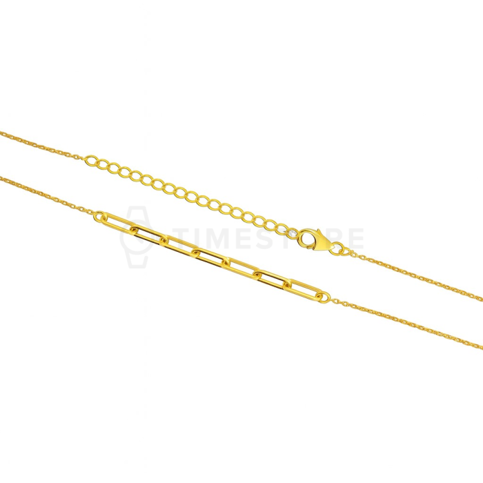 Stříbrný náhrdelník ve zlaté barvě