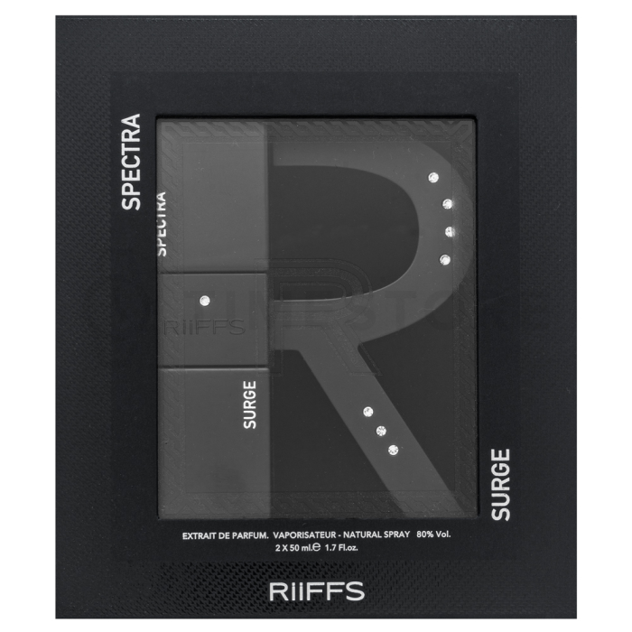 Riiffs Surge & Spectra čistý parfém pro muže 2 x 50 ml