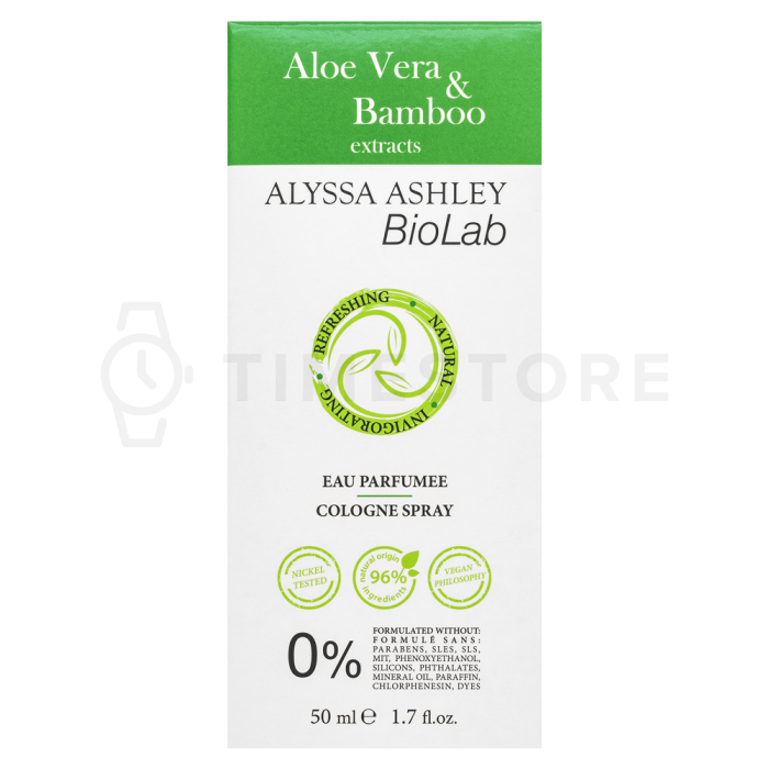 Alyssa Ashley Biolab Aloe Vera & Bamboo kolínska voda unisex 50 ml