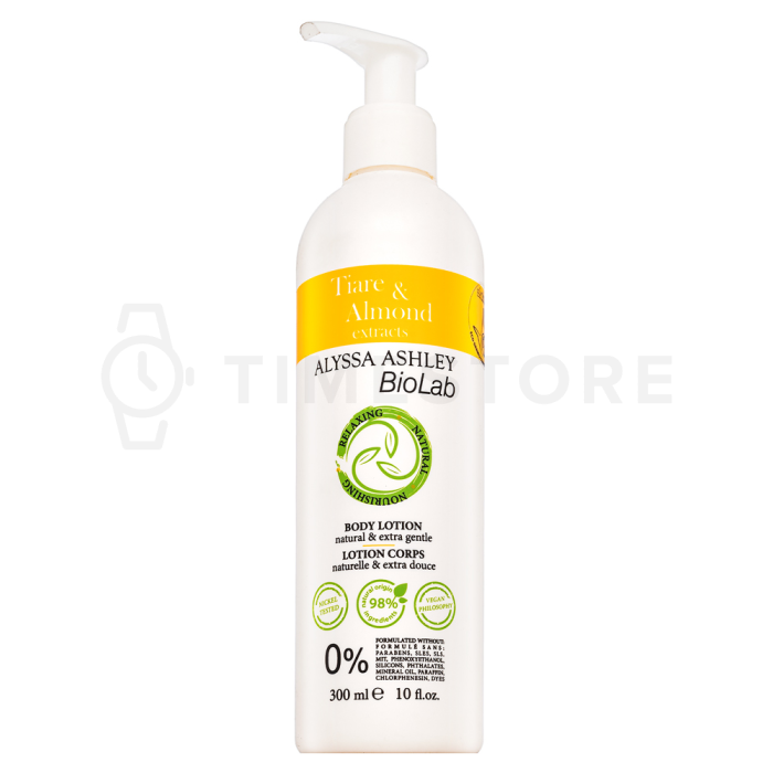 Alyssa Ashley Biolab Tiare & Almond tělové mléko unisex 300 ml