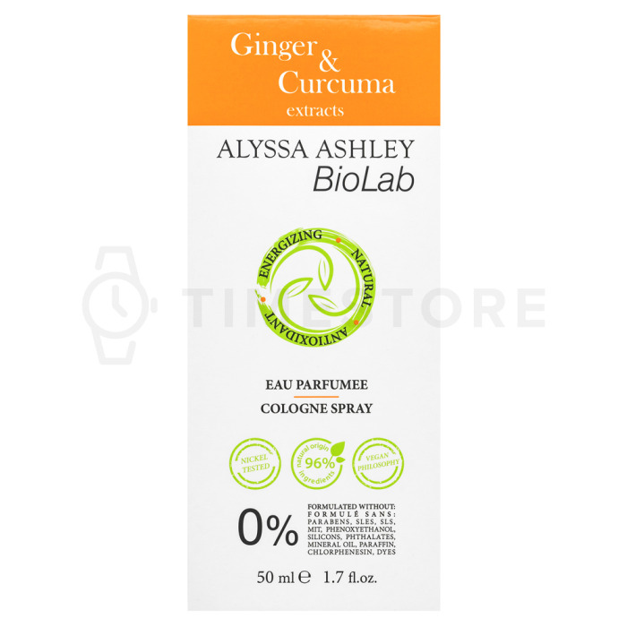 Alyssa Ashley Biolab Ginger & Curcuma kolínska voda unisex 50 ml