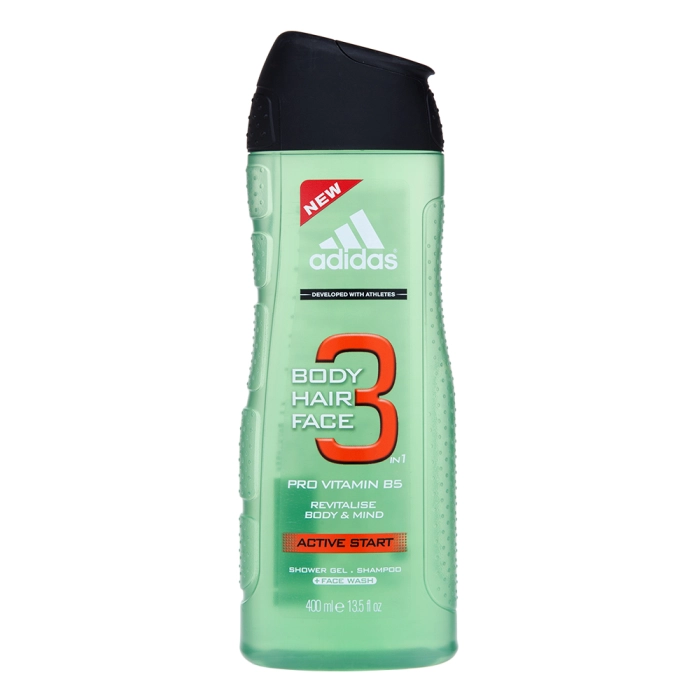 Adidas 3 Active Start sprchový gél pre mužov 400 ml