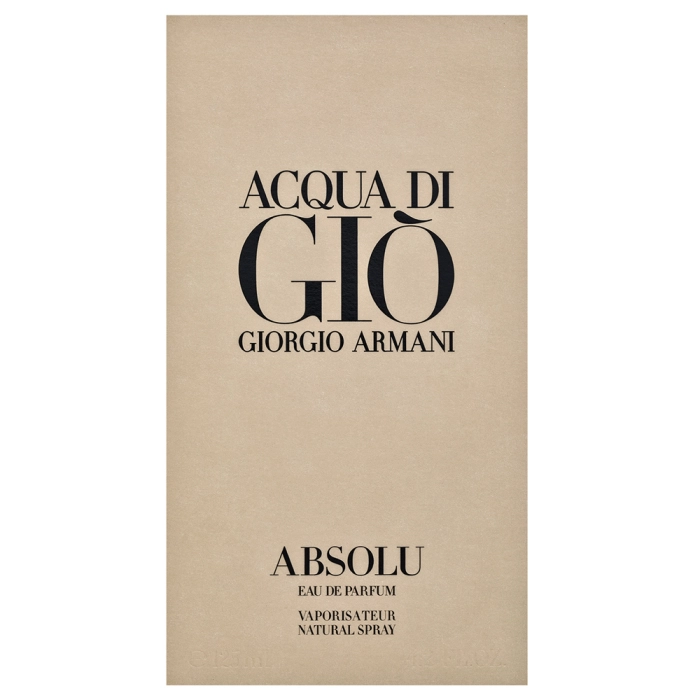 Armani (Giorgio Armani) Acqua di Gio Absolu parfémovaná voda pre mužov 125 ml