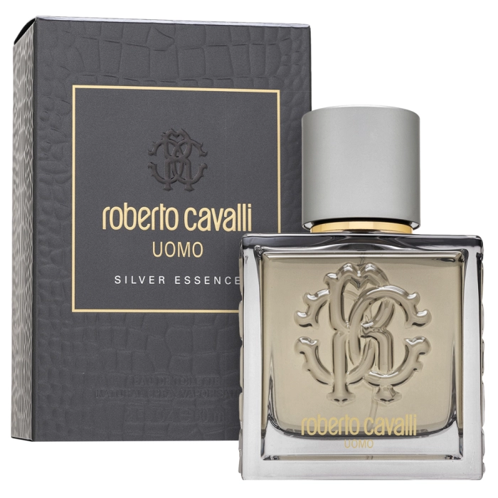 Roberto Cavalli Uomo Silver Essence toaletná voda pre mužov 60 ml