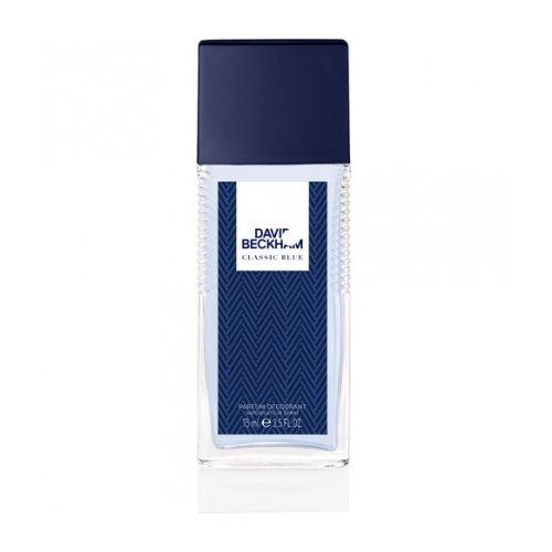 David Beckham Classic Blue deodorant s rozprašovačom pre mužov 75 ml