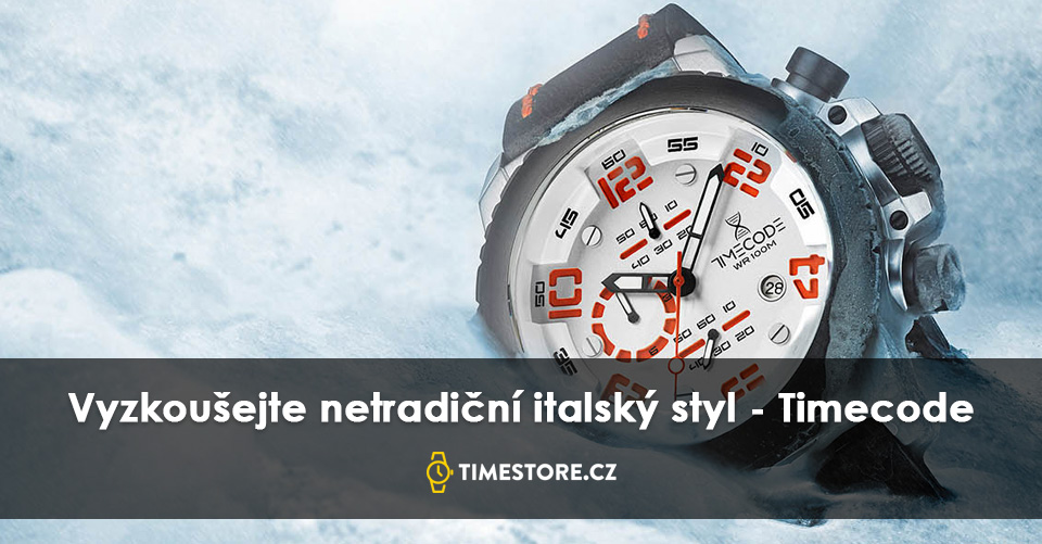 Chcete získat italský styl? Zkuste novou značku hodinek TIMECODE